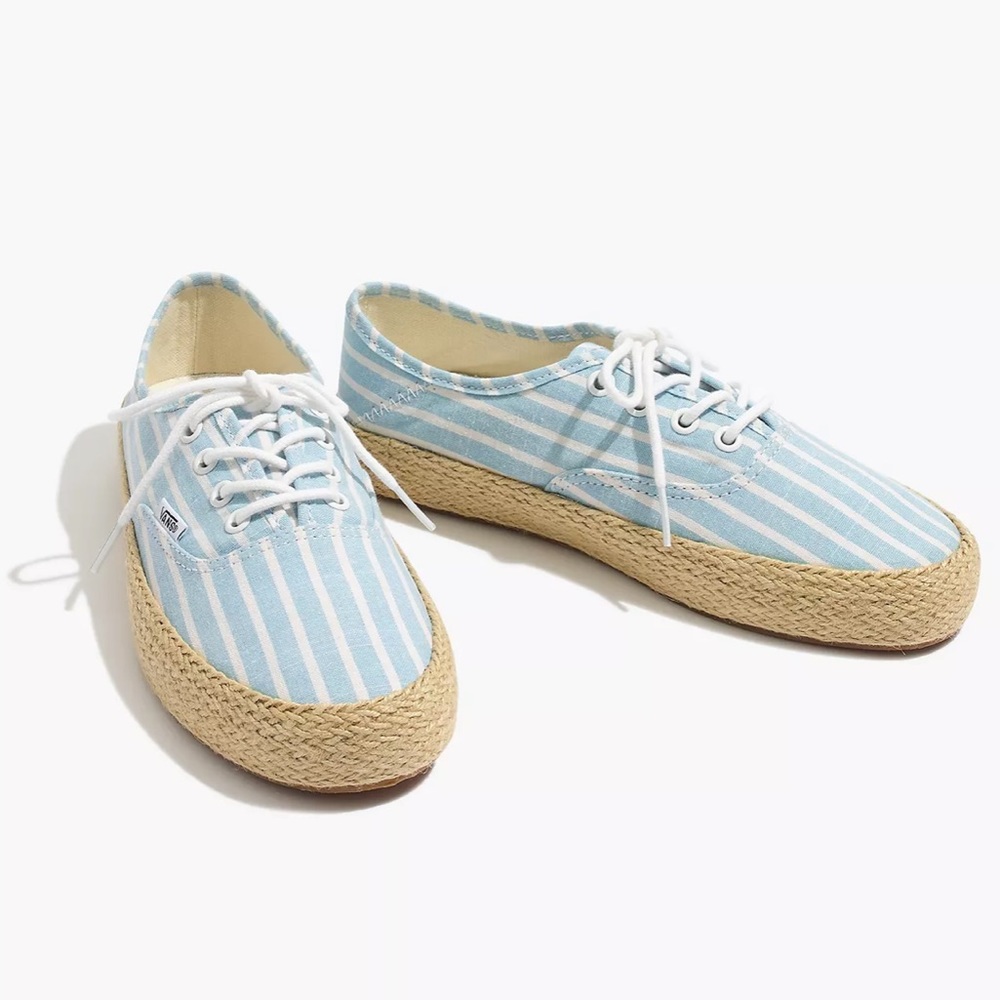 Vans Authentic Striped Espadrille sneakers size 6.5